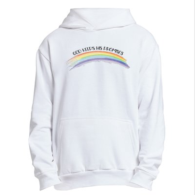 Rainbow God Keeps His Promises Christian Religious Faith Urban Pullover Hoodie