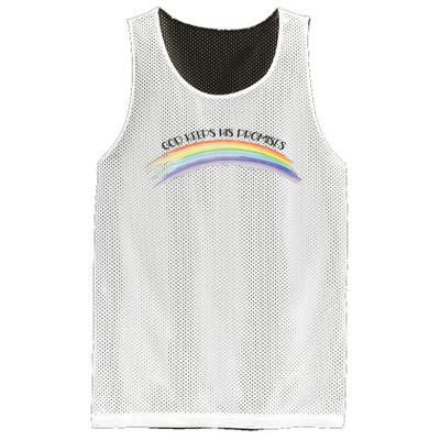 Rainbow God Keeps His Promises Christian Religious Faith Mesh Reversible Basketball Jersey Tank