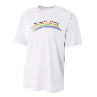 Rainbow God Keeps His Promises Christian Religious Faith Performance Sprint T-Shirt