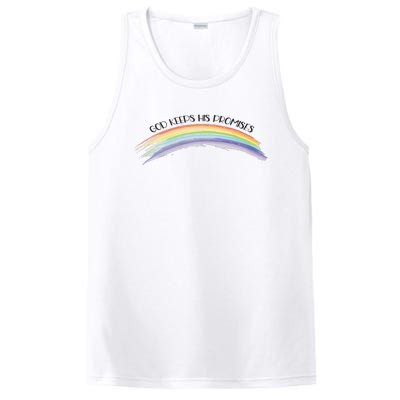 Rainbow God Keeps His Promises Christian Religious Faith PosiCharge Competitor Tank