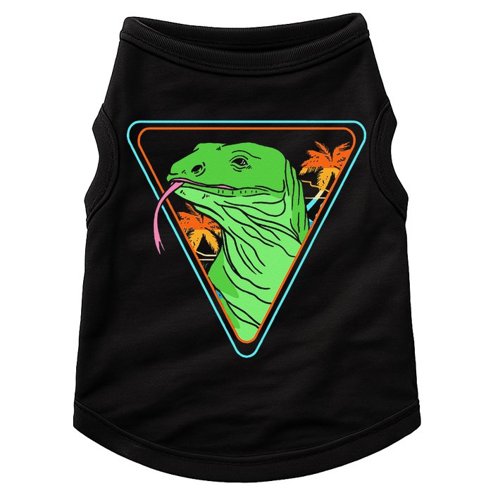 Retro Geometric Komodo Monitor Lizard Lover Komodo Dragon Doggie Tank