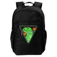 Retro Geometric Komodo Monitor Lizard Lover Komodo Dragon Backpack