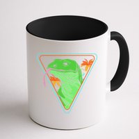 Retro Geometric Komodo Monitor Lizard Lover Komodo Dragon Mug