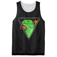 Retro Geometric Komodo Monitor Lizard Lover Komodo Dragon Mesh Reversible Basketball Jersey Tank