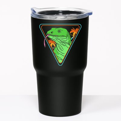 Retro Geometric Komodo Monitor Lizard Lover Komodo Dragon Tumbler