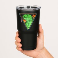Retro Geometric Komodo Monitor Lizard Lover Komodo Dragon Tumbler