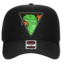 Retro Geometric Komodo Monitor Lizard Lover Komodo Dragon Hat