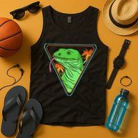 Retro Geometric Komodo Monitor Lizard Lover Komodo Dragon Tank Top