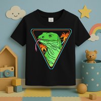 Retro Geometric Komodo Monitor Lizard Lover Komodo Dragon Toddler T-Shirt