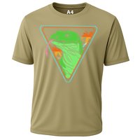 Retro Geometric Komodo Monitor Lizard Lover Komodo Dragon Cooling Performance Crew T-Shirt