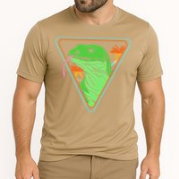 Retro Geometric Komodo Monitor Lizard Lover Komodo Dragon Cooling Performance Crew T-Shirt