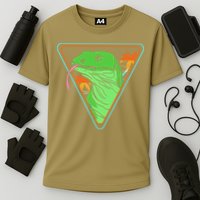 Retro Geometric Komodo Monitor Lizard Lover Komodo Dragon Cooling Performance Crew T-Shirt