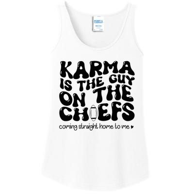 Retro Groovy Karma Is the Guy on the Chief  Ladies Essential Tank