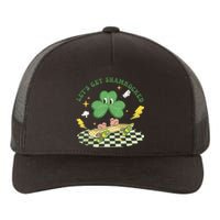 Retro Groovy Let's Get Shamrocked Lucky St Patrick Day Cute Clover Yupoong Adult 5-Panel Trucker Hat