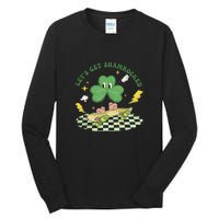 Retro Groovy Let's Get Shamrocked Lucky St Patrick Day Cute Clover Tall Long Sleeve T-Shirt