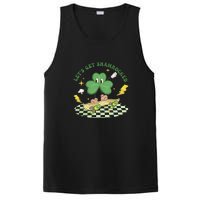 Retro Groovy Let's Get Shamrocked Lucky St Patrick Day Cute Clover PosiCharge Competitor Tank