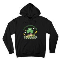 Retro Groovy Let's Get Shamrocked Lucky St Patrick Day Cute Clover Tall Hoodie