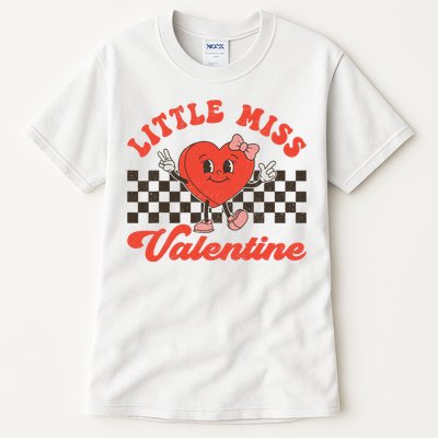 Retro Groovy Little Miss Valentine Love Vibes Tall T-Shirt