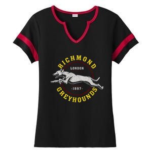 Richmond Greyhounds Lon Don 1897 Lasso AFC Richmond Believe Ladies Halftime Notch Neck Tee