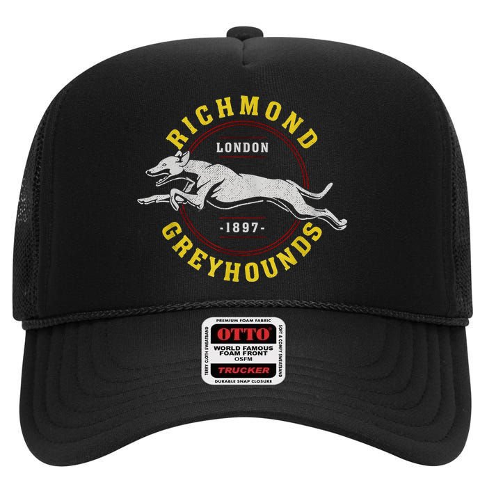 Richmond Greyhounds Lon Don 1897 Lasso AFC Richmond Believe High Crown Mesh Back Trucker Hat