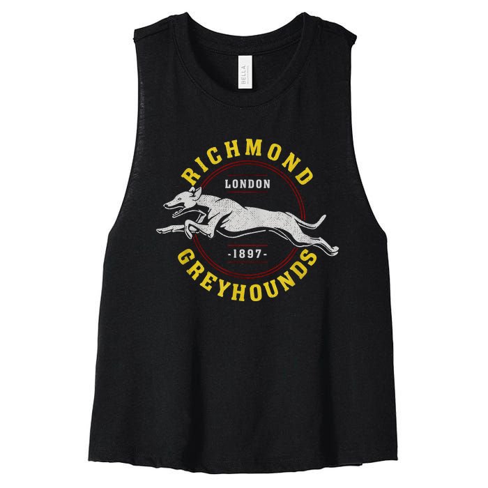 Richmond Greyhounds Lon Don 1897 Lasso AFC Richmond Believe Women's Racerback Cropped Tank