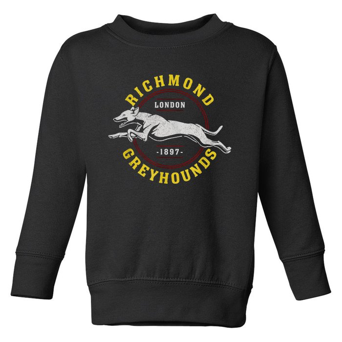 Richmond Greyhounds Lon Don 1897 Lasso AFC Richmond Believe Toddler Sweatshirt