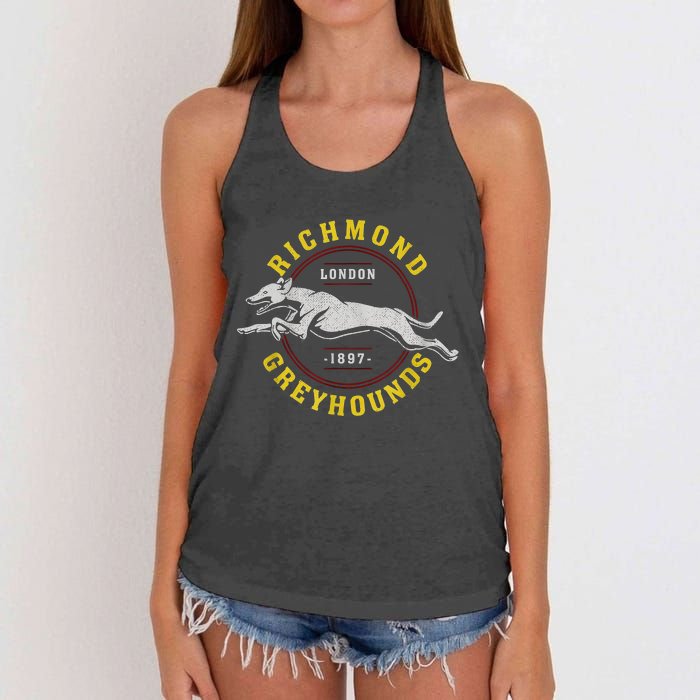 Richmond Greyhounds Lon Don 1897 Lasso AFC Richmond Believe Women's Knotted Racerback Tank