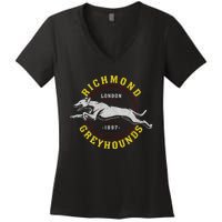 Richmond Greyhounds Lon Don 1897 Lasso AFC Richmond Believe Women's V-Neck T-Shirt