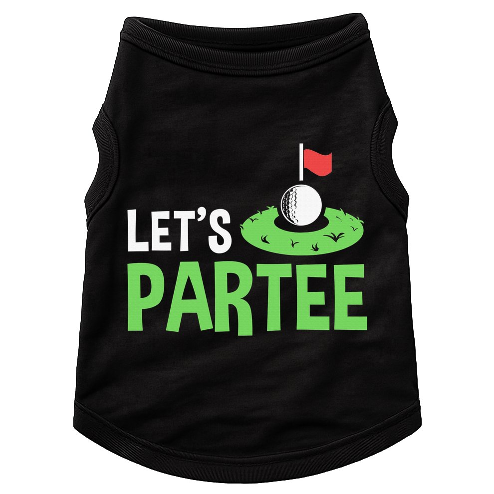 Retro Golf League Gift Pun Lets Partee Vintage Doggie Tank
