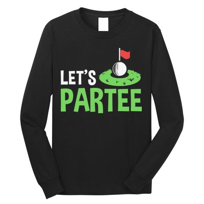Retro Golf League Gift Pun Lets Partee Vintage Long Sleeve Shirt