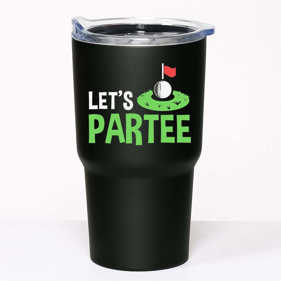Retro Golf League Gift Pun Lets Partee Vintage Tumbler