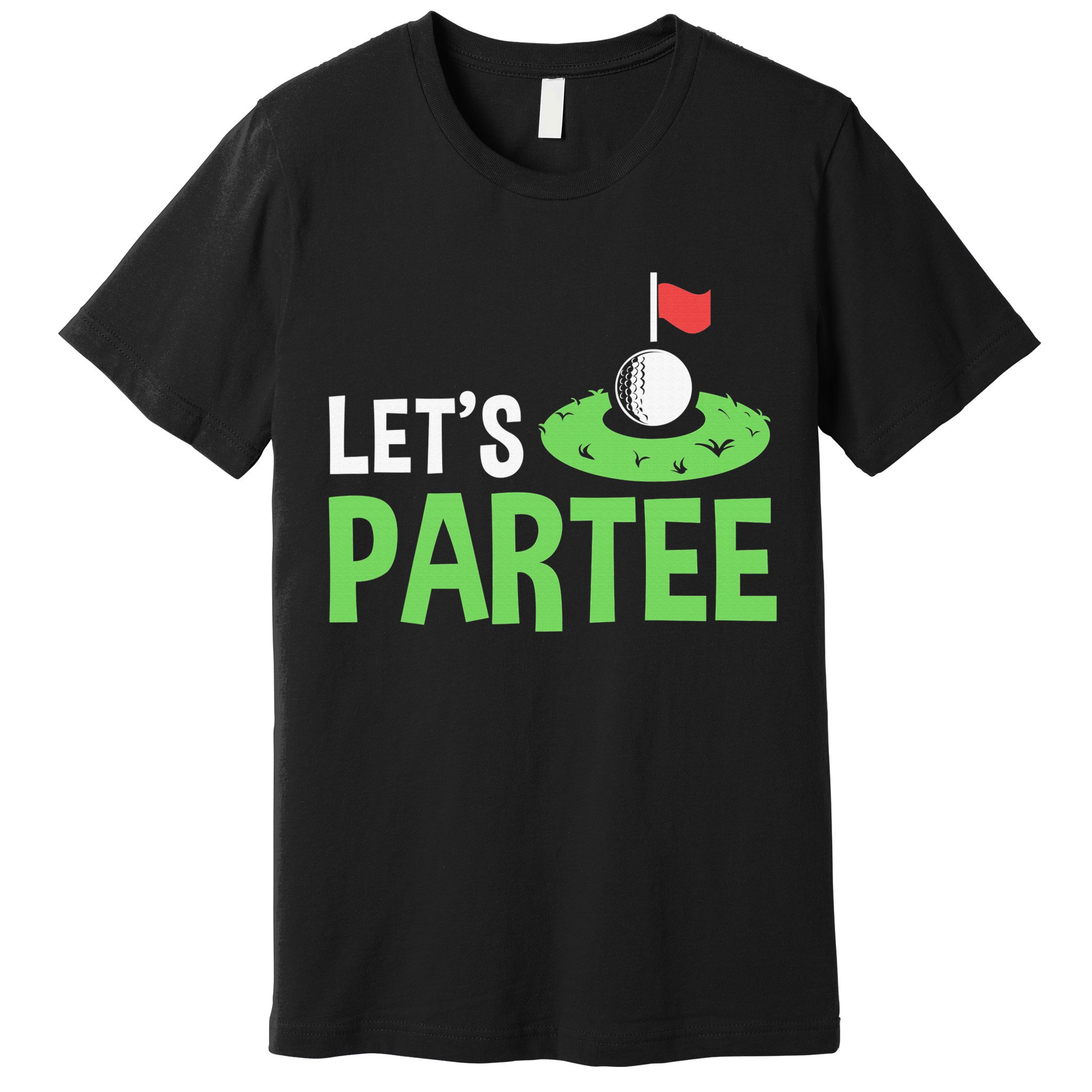 Retro Golf League Gift Pun Lets Partee Vintage Premium T-Shirt