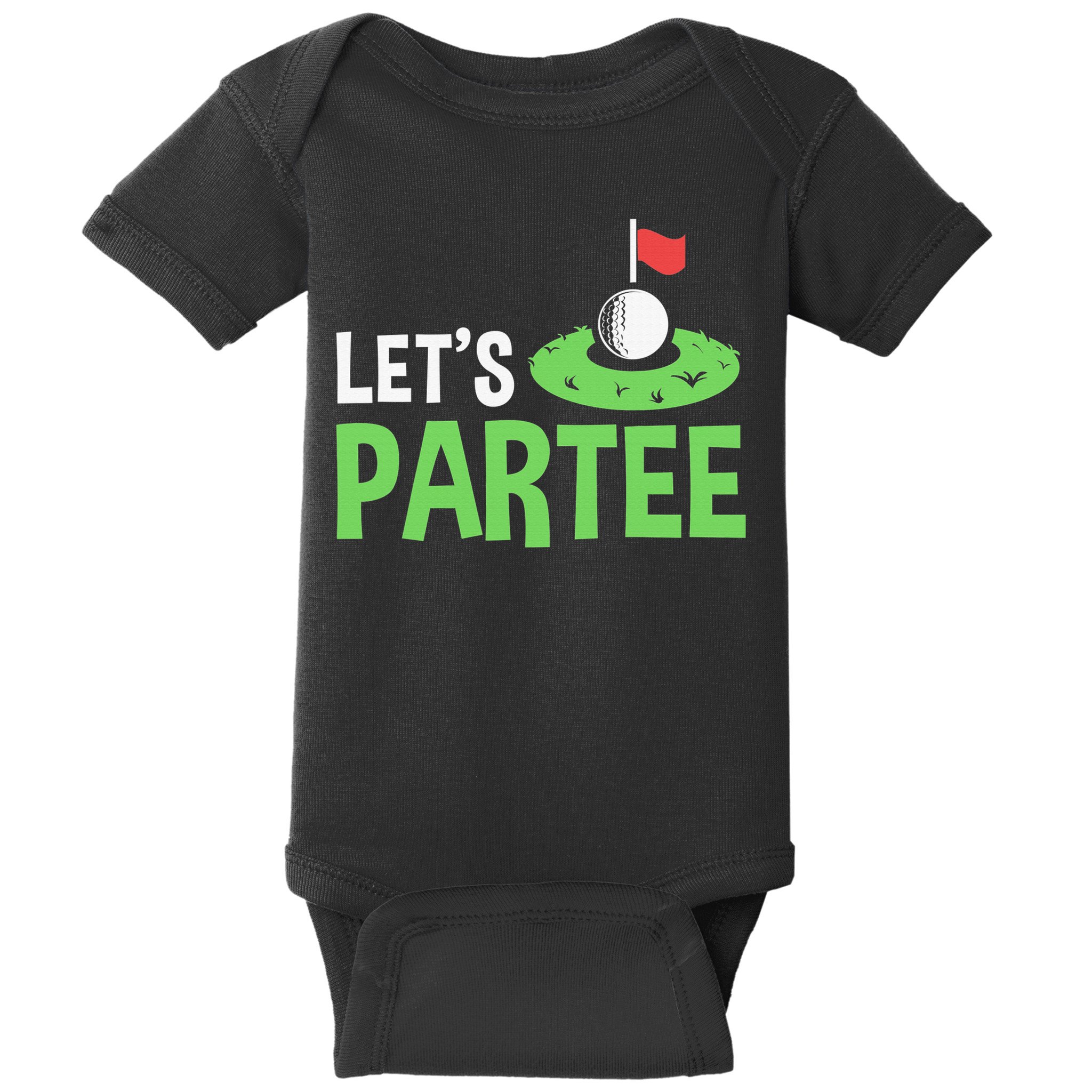 Retro Golf League Gift Pun Lets Partee Vintage Baby Bodysuit