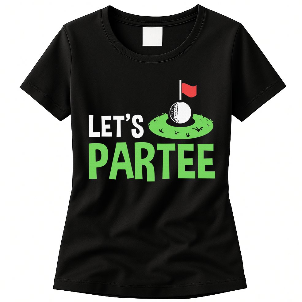 Retro Golf League Gift Pun Lets Partee Vintage Womens T-Shirt