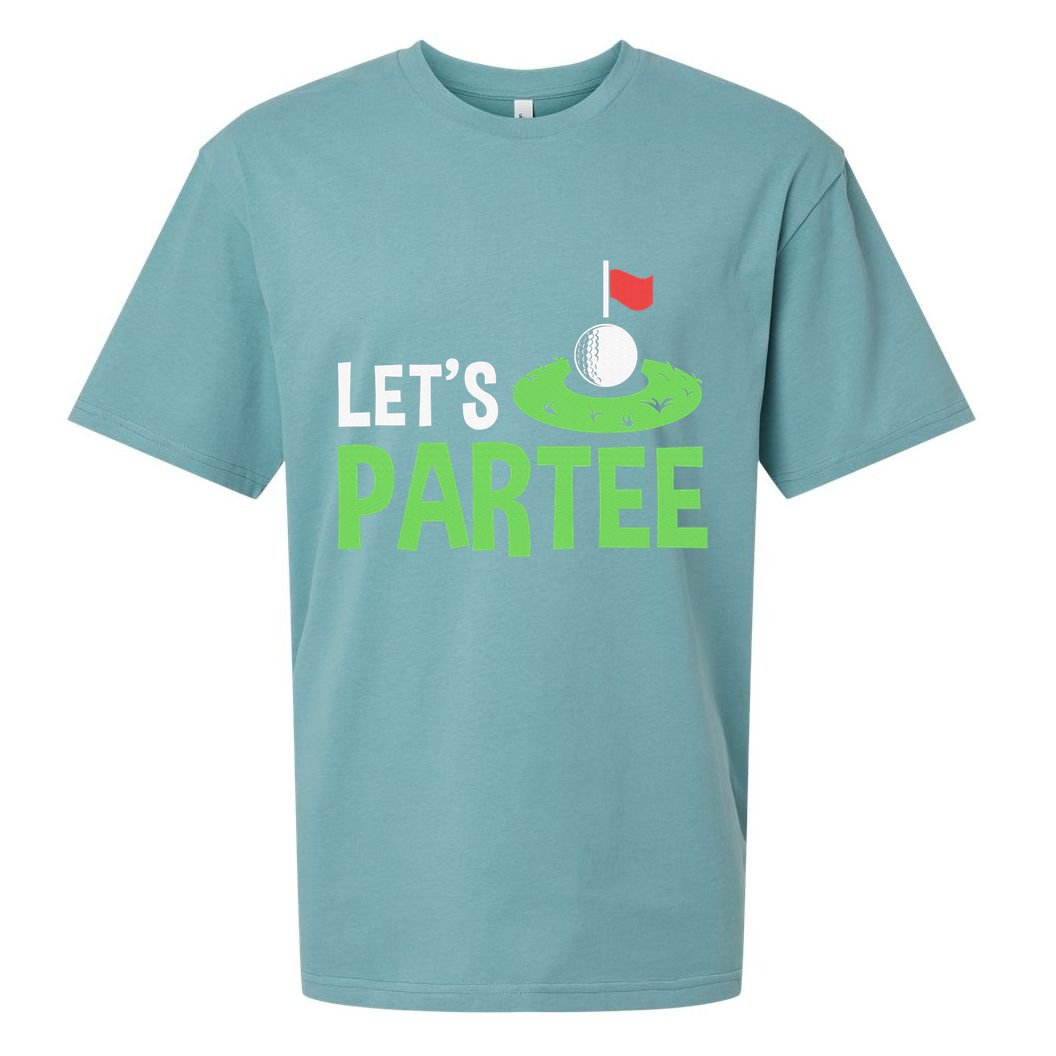 Retro Golf League Gift Pun Lets Partee Vintage Sueded Cloud Jersey T-Shirt