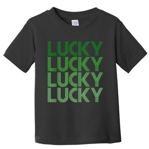 Retro Green Lucky Design For St. Particks Day Toddler T-Shirt