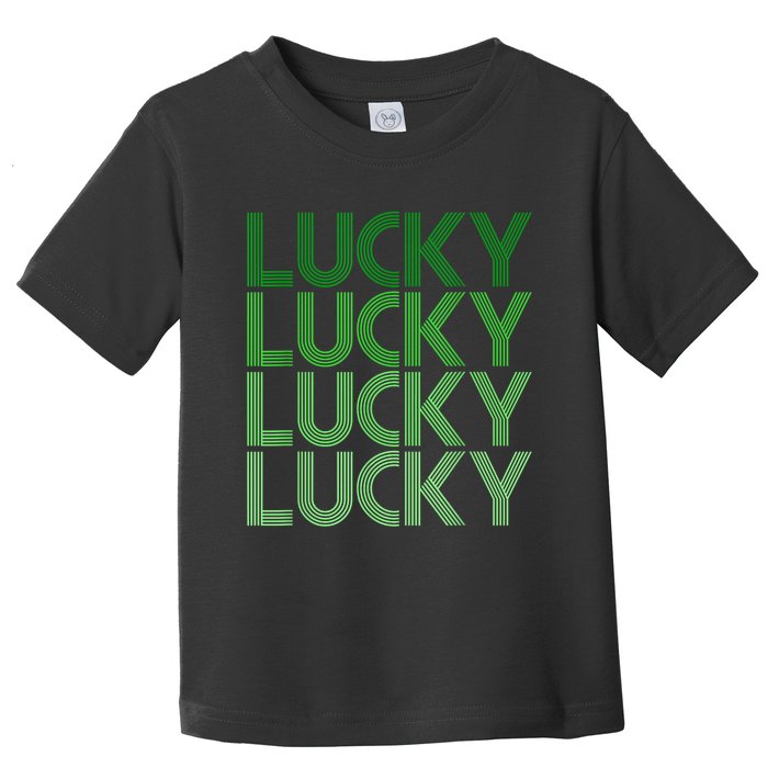 Retro Green Lucky Design For St. Particks Day Toddler T-Shirt