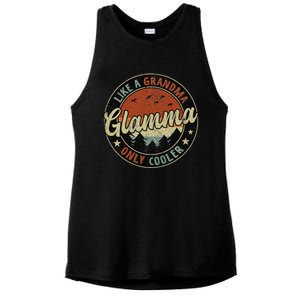 Retro Glamma Like A Grandma Only Cooler Mother's Day Ladies PosiCharge Tri-Blend Wicking Tank