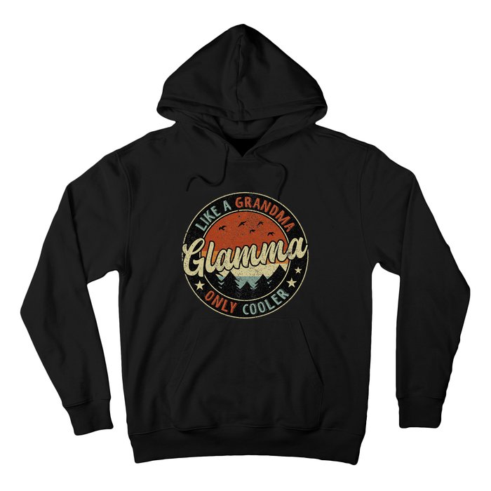 Retro Glamma Like A Grandma Only Cooler Mother's Day Hoodie