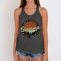 Retro Glamma Like A Grandma Only Cooler Mother's Day Women's Knotted Racerback Tank