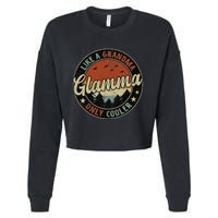 Retro Glamma Like A Grandma Only Cooler Mother's Day Cropped Pullover Crew