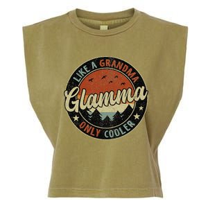 Retro Glamma Like A Grandma Only Cooler Mother's Day Garment-Dyed Women's Muscle Tee