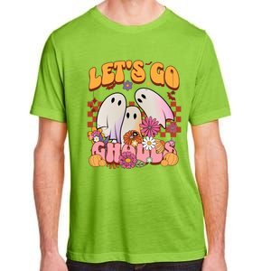 Retro Groovy Lets Go Ghouls Halloween Ghost Costumes Funny Gift Cool Gift Adult ChromaSoft Performance T-Shirt