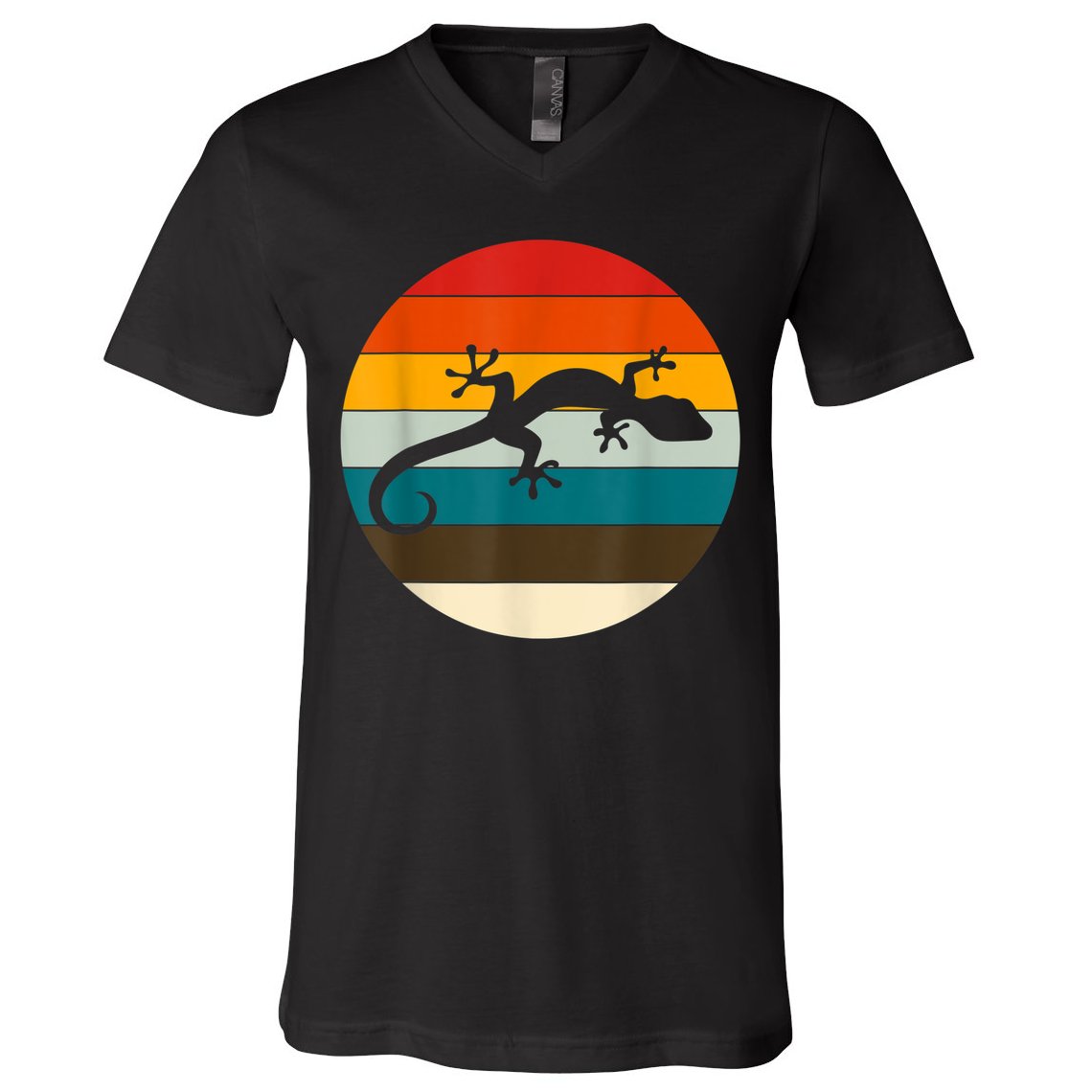 Retile Gecko Lizard Gecko V-Neck T-Shirt