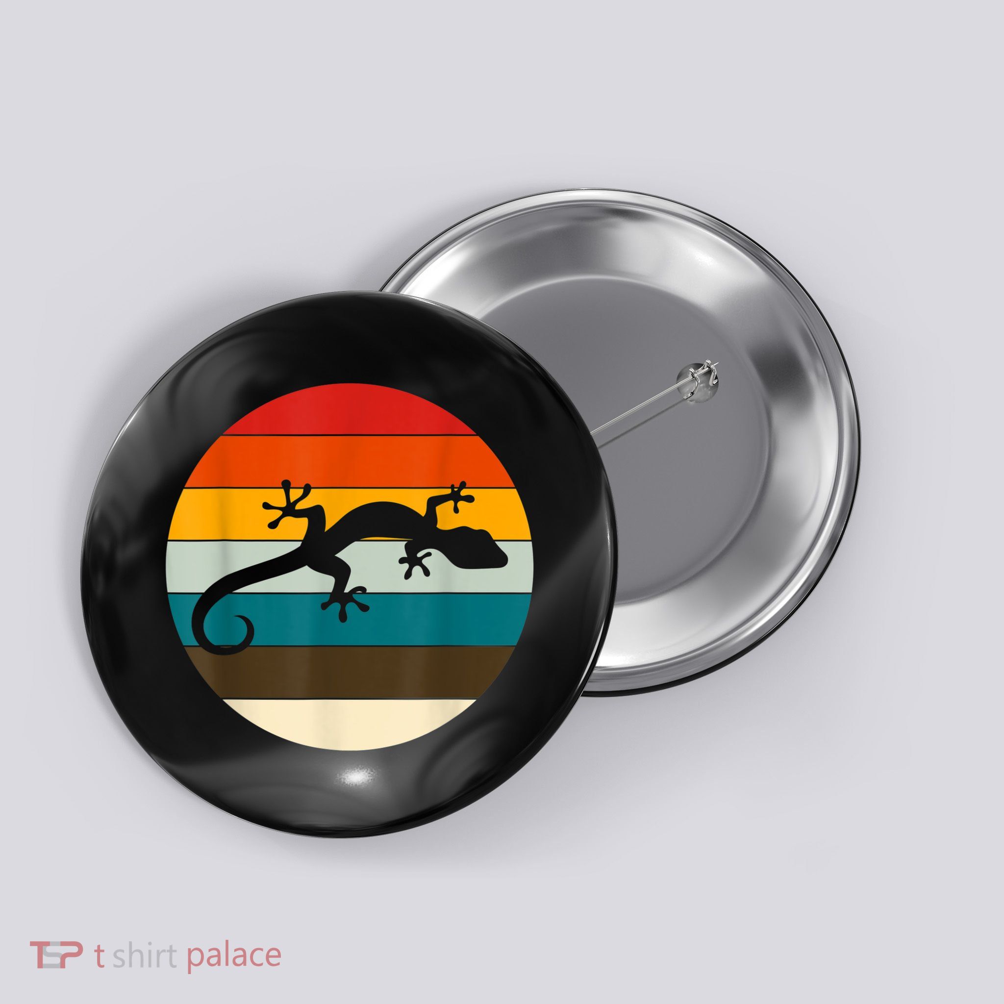 Retile Gecko Lizard Gecko Button