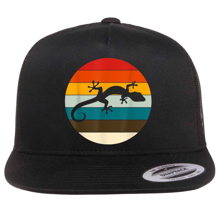 Retile Gecko Lizard Gecko Flat Bill Trucker Hat