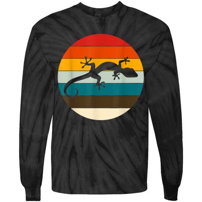 Retile Gecko Lizard Gecko Tie-Dye Long Sleeve Shirt