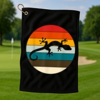 Retile Gecko Lizard Gecko Golf Towel
