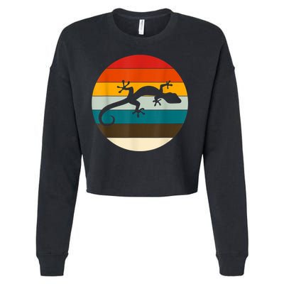 Retile Gecko Lizard Gecko Cropped Pullover Crew