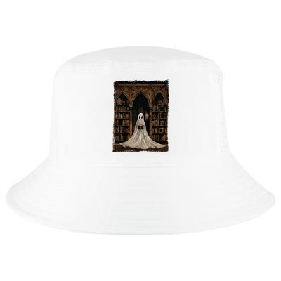 Reading Ghost Library Halloween Librarian Book Lovers Women Cool Comfort Performance Bucket Hat